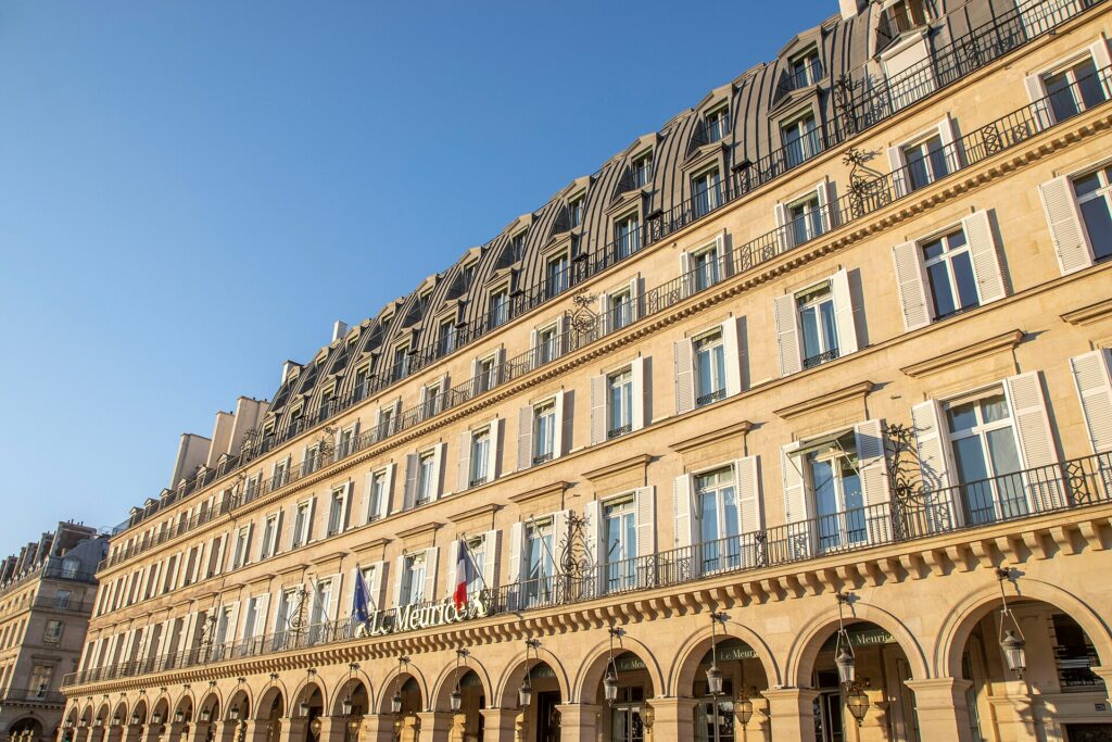 Façade de l'hôtel Le Meurice
